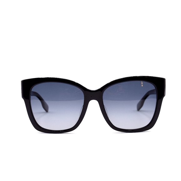 NEW BURBERRY BE4345F BLACK GREY POLARIZED LENS AUTHENTIC SUNGLASSES - Picture 3 of 10